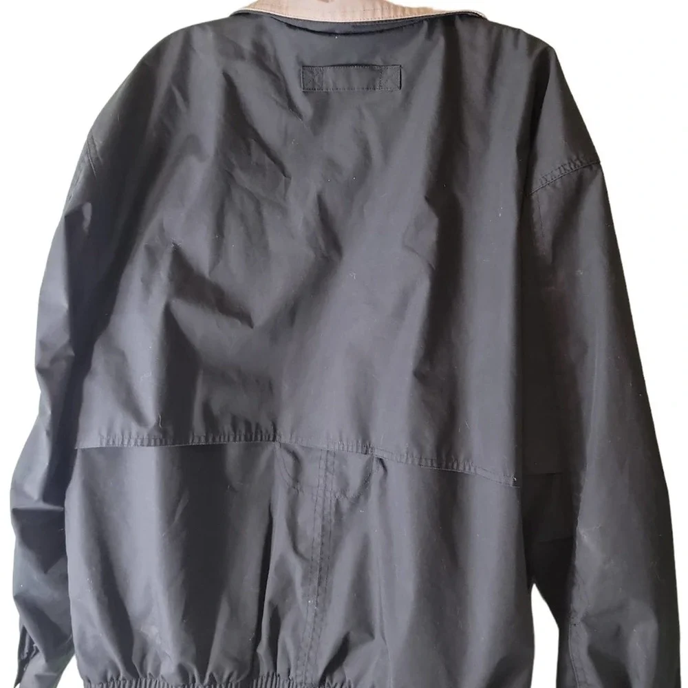 Gear Bombarier Challenger Jacket Coat Mens Sz M Zip Front Pockets Blue Tan - Picture 2 of 6